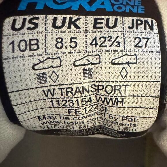 HOKA Transport Women’s 10 Beige Cream Sneakers Vibram Cushioned Walking Running - Picture 6 of 6